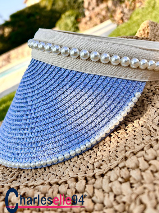 Casquette Visière Paille Femme - Protection UV - Respirante Et Pliable - Pour Plage Et Sport