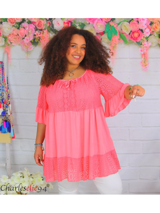 Tunique/blouse 123 Taille 44 - Vert Foncé En Polyester, Occasion En Très Bon état, Manches Longues