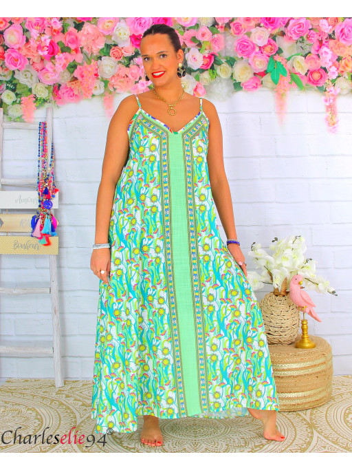 Cache-maillot Kimono Plage Femme - Tuniche Longue Fluide été Col V | Pareo Robe Plage Grande Taille Bohème