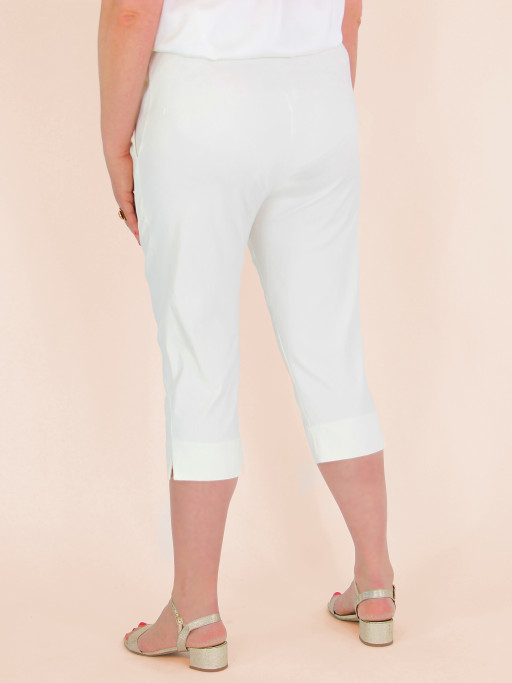 Pantacourt Cargo Femme Blanc - Marque Big Spade, Taille 44 (2XL) - Occasion En Très Bon état