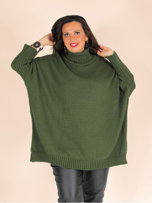 Pull Poncho BCBG Max Azria En Cachemire - Taille XS/S - Couleur Kaki Clair - Neuf Avec Étiquette
