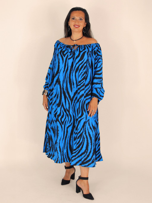 Robe Longue Imprimé Zèbre SKIMS X Roberto Cavalli - Taille XL - Neuve Avec étiquette