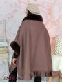 Cape manteau LIZZY chocolat
