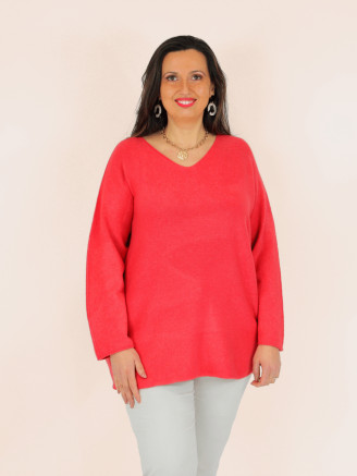 Tunique pull DAPHNE terracotta