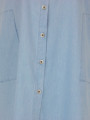 Robe chemise en jean coton KAMILIA bleu clair