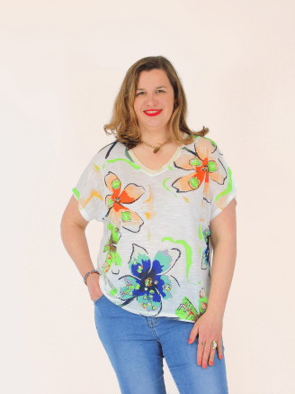 T-shirt léger imprimé fleuri MANOELA8