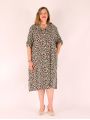 Robe chemise fluide femme imprimé animal ALLICIA 1 léopard clair