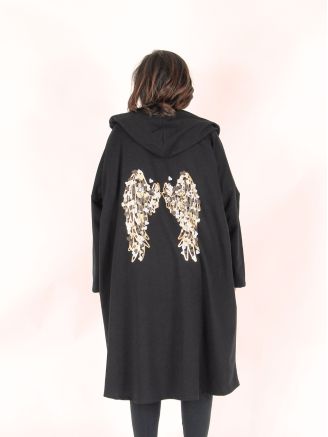 Veste Sweat En Velours, Tulipes, Capuche, Détails Scintillants | Sweats